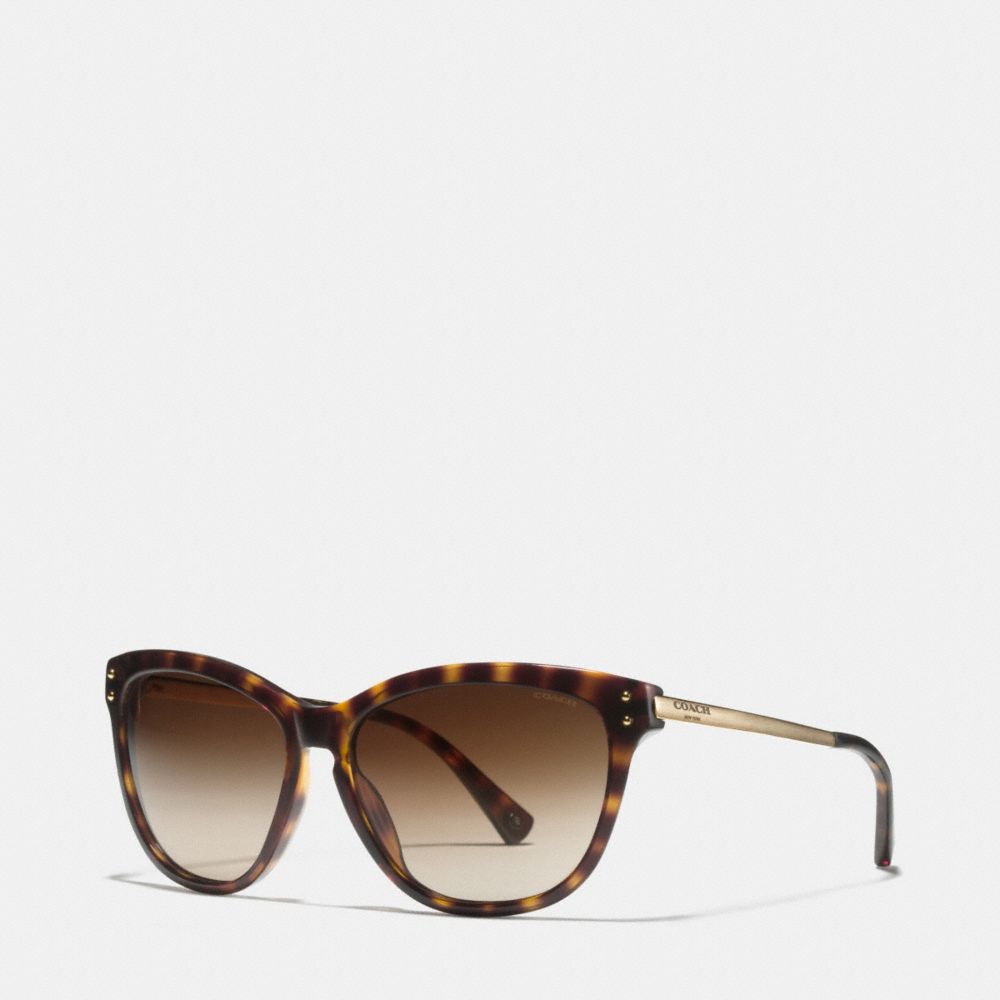 COACH LP072 Celia Polarized Sunglasses  DARK TORTOISE/GOLD