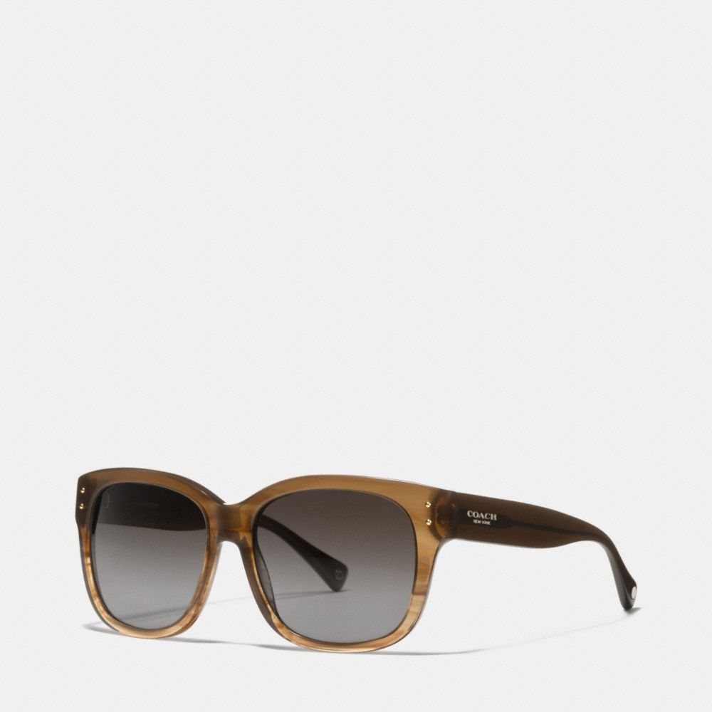 COACH LP074 Sienna Polarized Sunglasses BROWN HORN
