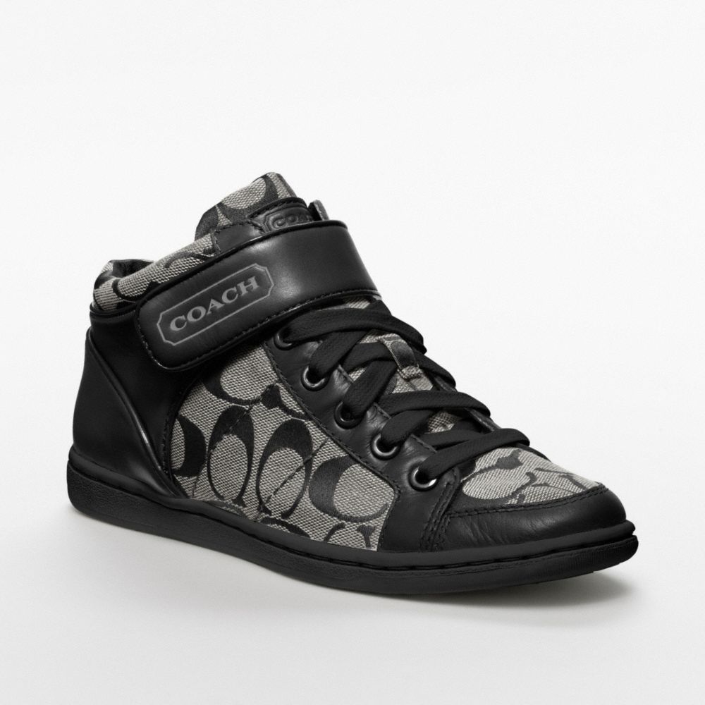 COACH ZOEY - BLACK/WHITE/BLACK TRIM - q1430