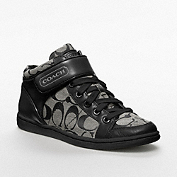 ZOEY - BLACK/WHITE/BLACK TRIM - COACH Q1430