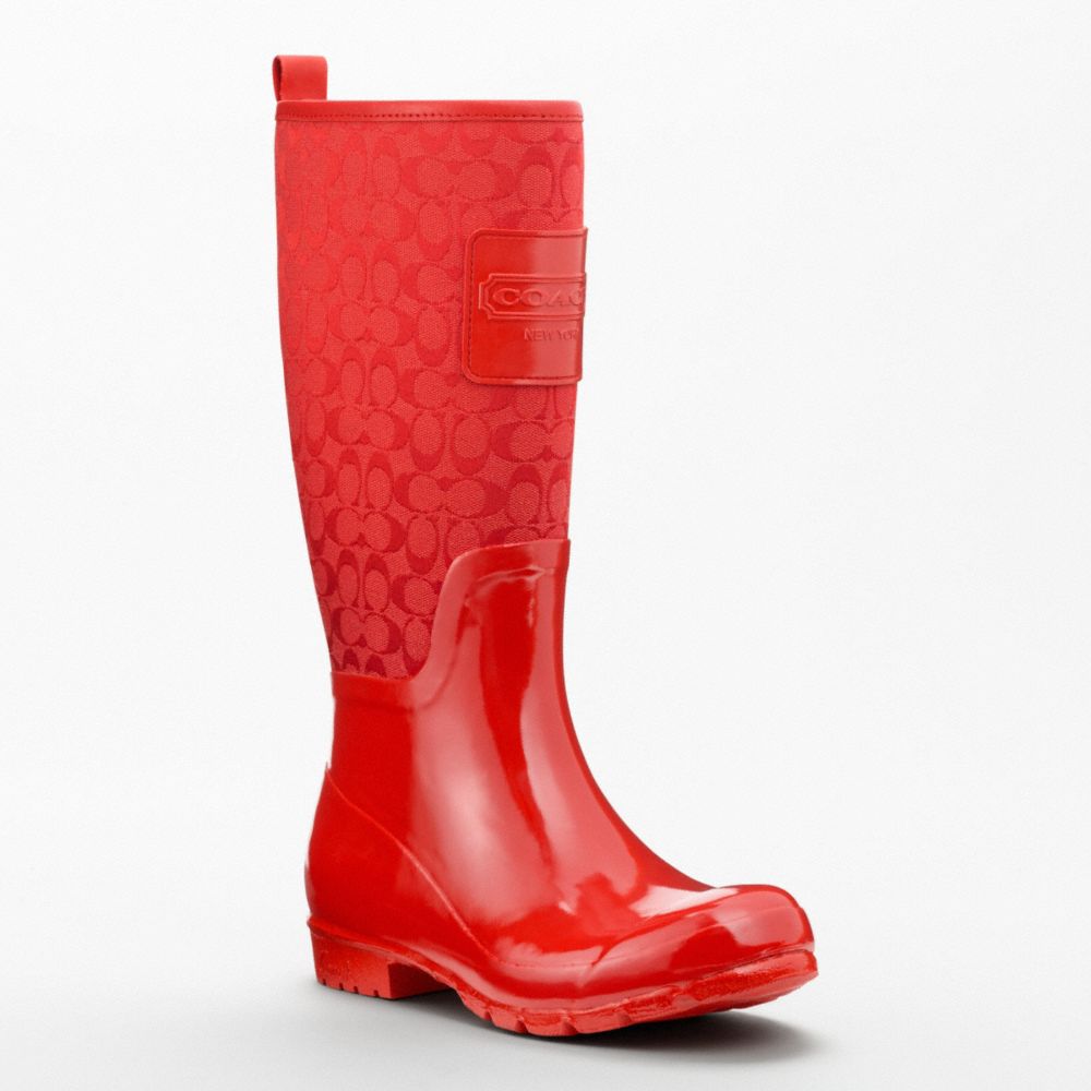 Coach pearl hotsell rain boots