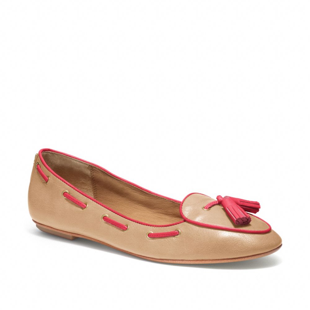 MALIKA - q1778 - LT TAN/BRIGHT CORAL