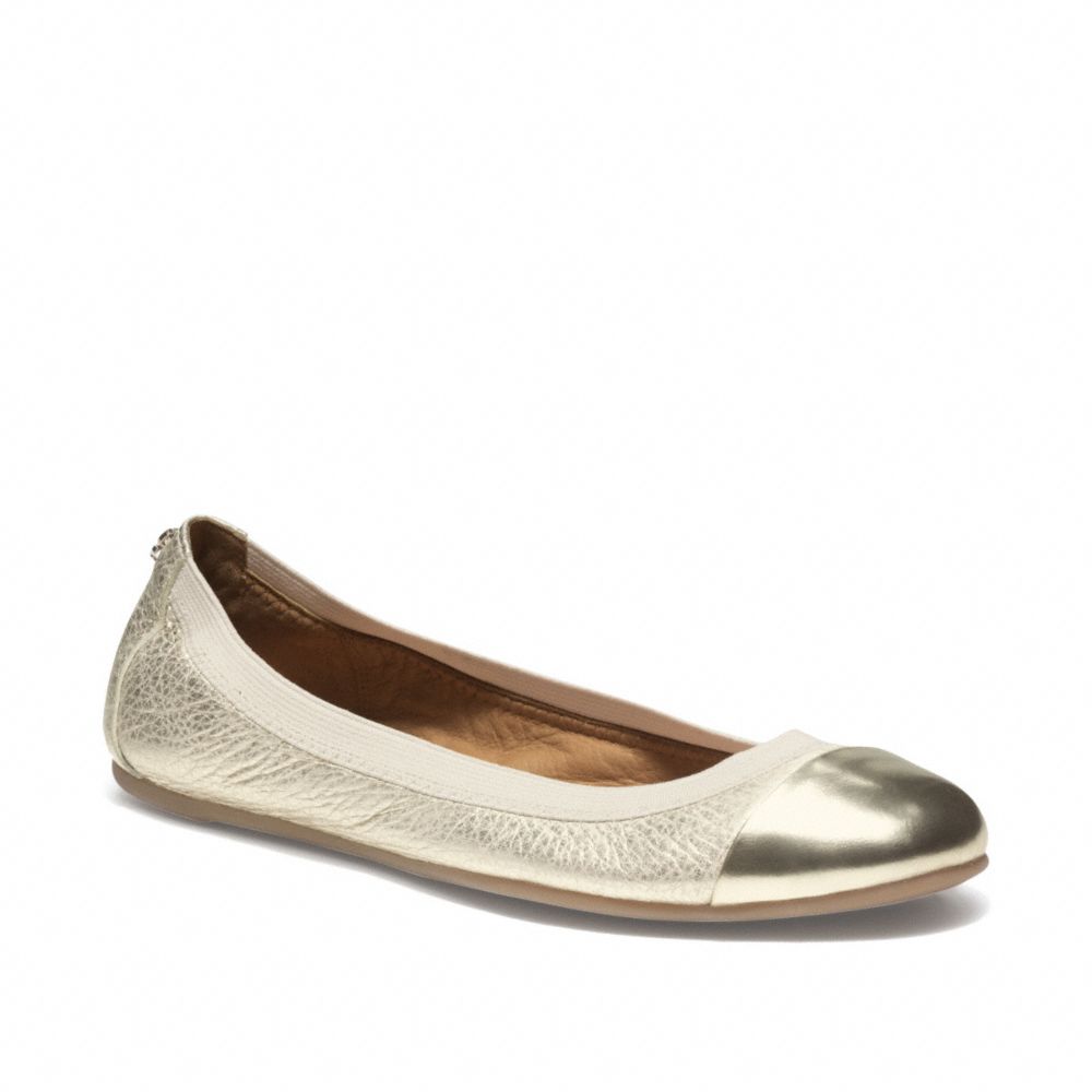 COACH Q1779 DALIA FLAT PLATINUM/PLATINUM