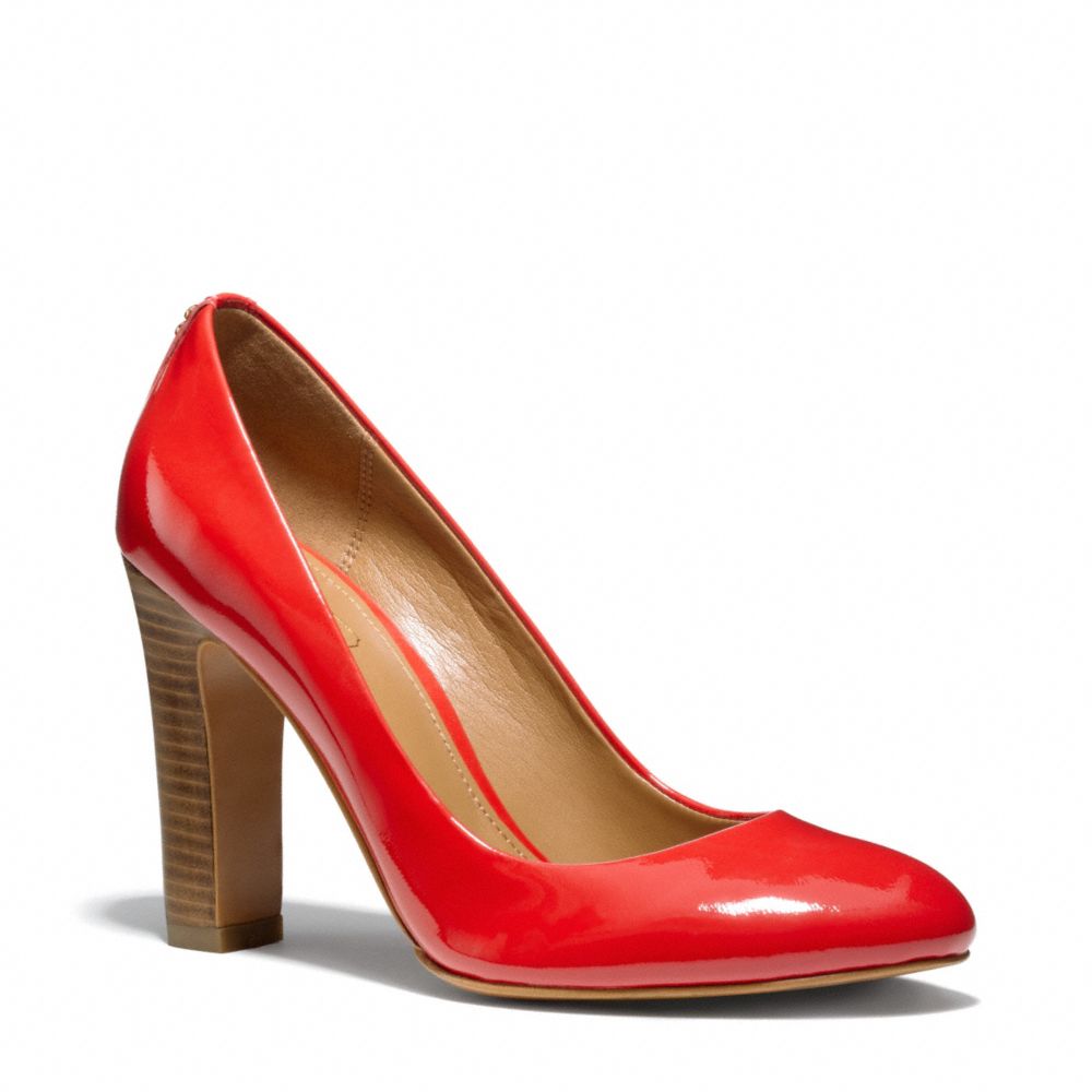 COACH q3124 SHELLEY HEEL CARNELIAN