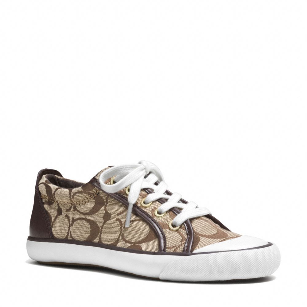 BARRETT SNEAKER - KHAKI/CHESTNUT - COACH Q3132