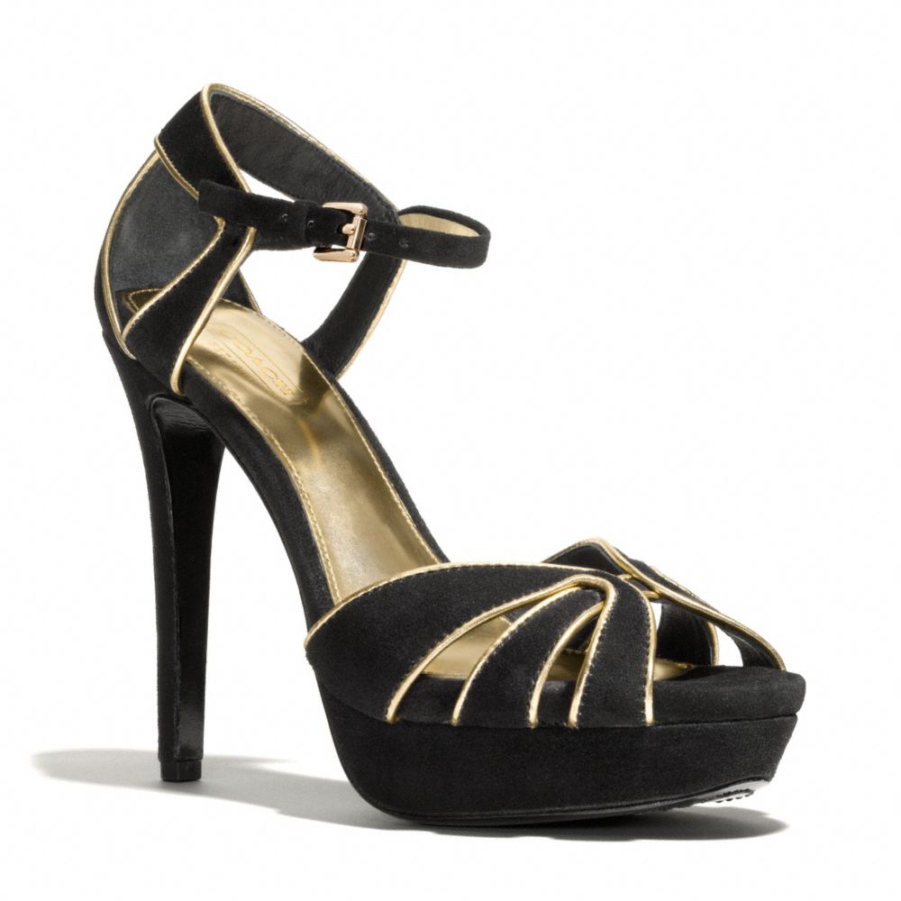 COACH Q3162 Daylan Heel BLACK/GOLD