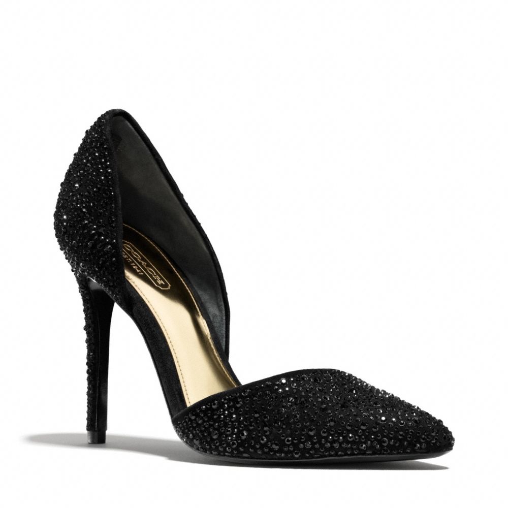 HOLLIS HEEL - BLACK/BLACK - COACH Q3182