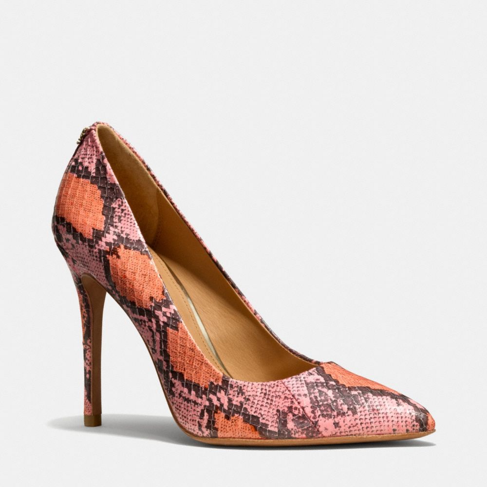 HARLEE HEEL - ORANGE PINK - COACH Q3217