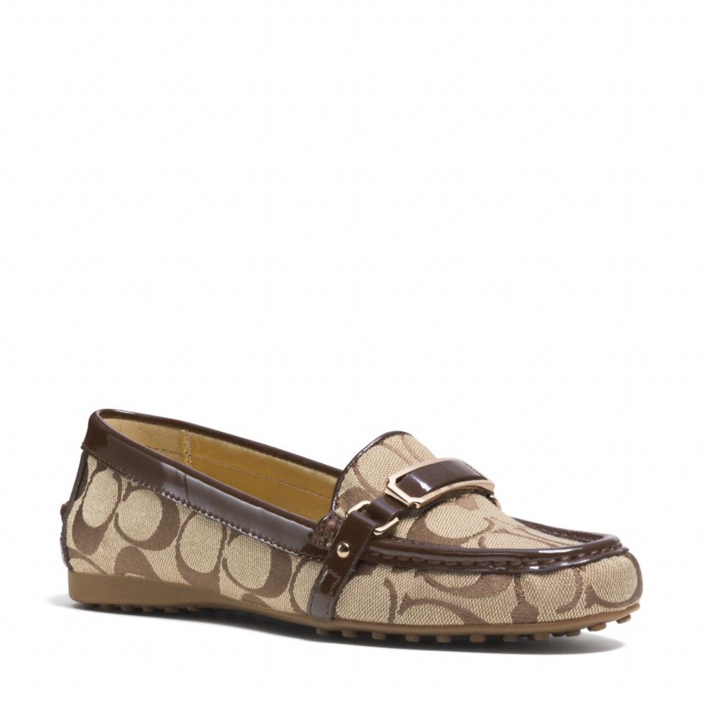 FLYNN LOAFER - KHAKI/CHESTNUT - COACH Q3422