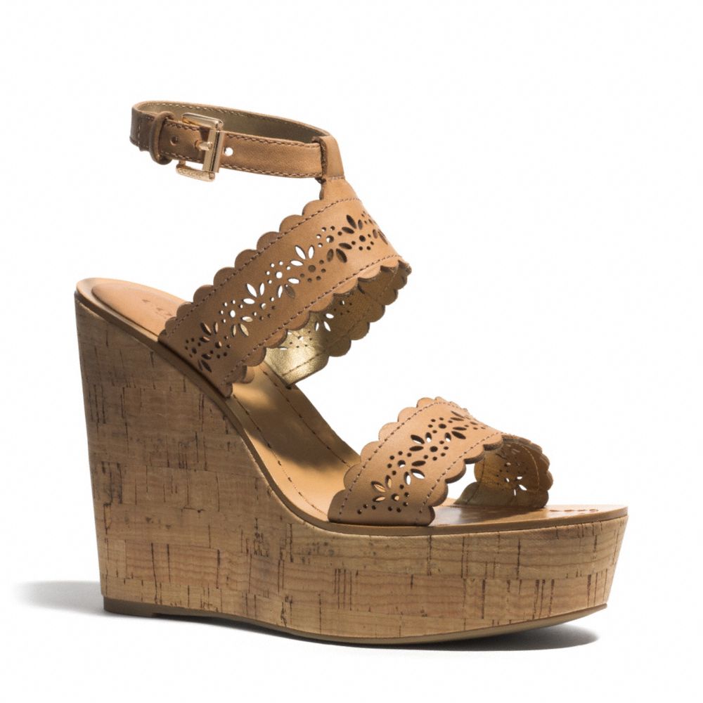 COACH GENA WEDGE - GINGER - q3605