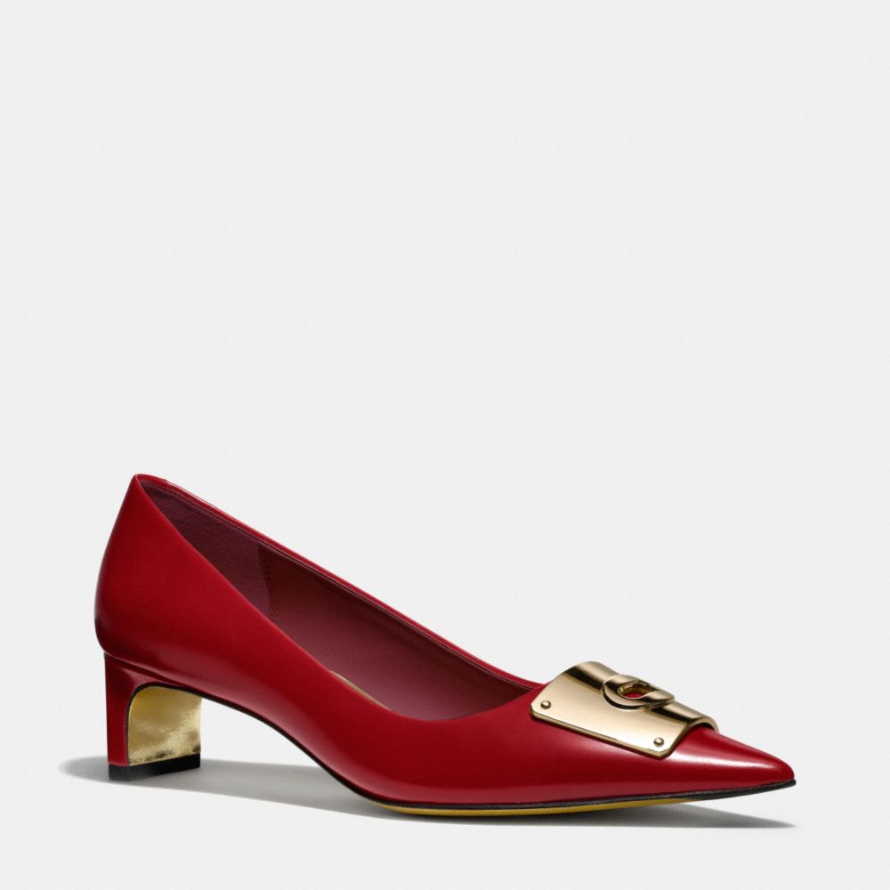 COACH LAWRENCE HEEL - ROUGE - q4012