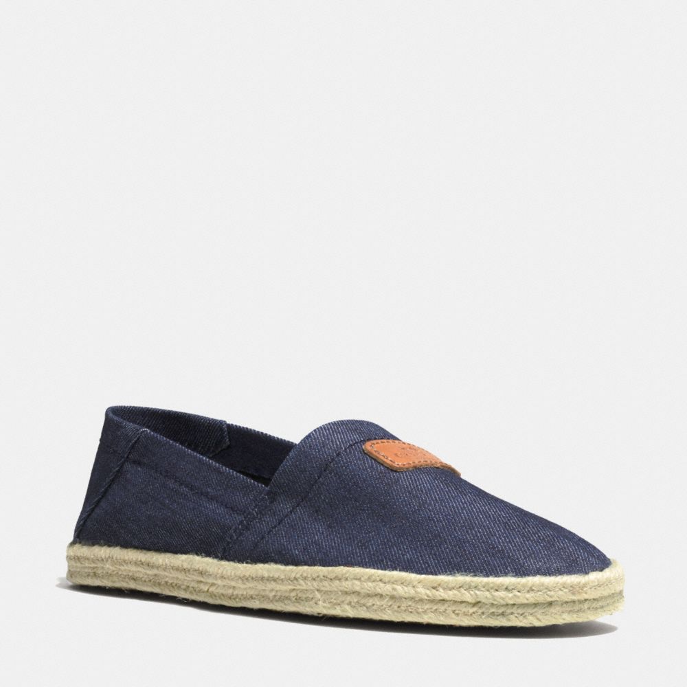 COACH MARGRET SLIP ON - RAW DENIM/KHAKI - q4054