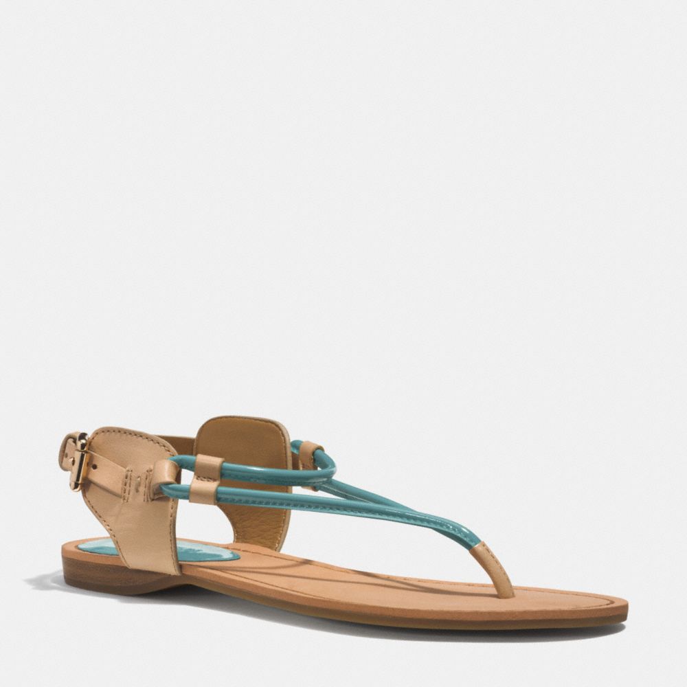 CASSANDRA SANDAL - q4056 - AQUA SLATE/NATURAL