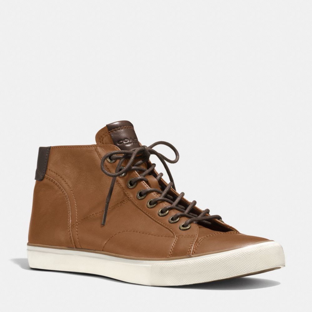 COACH q4098 PETE SNEAKER SADDLE BROWN