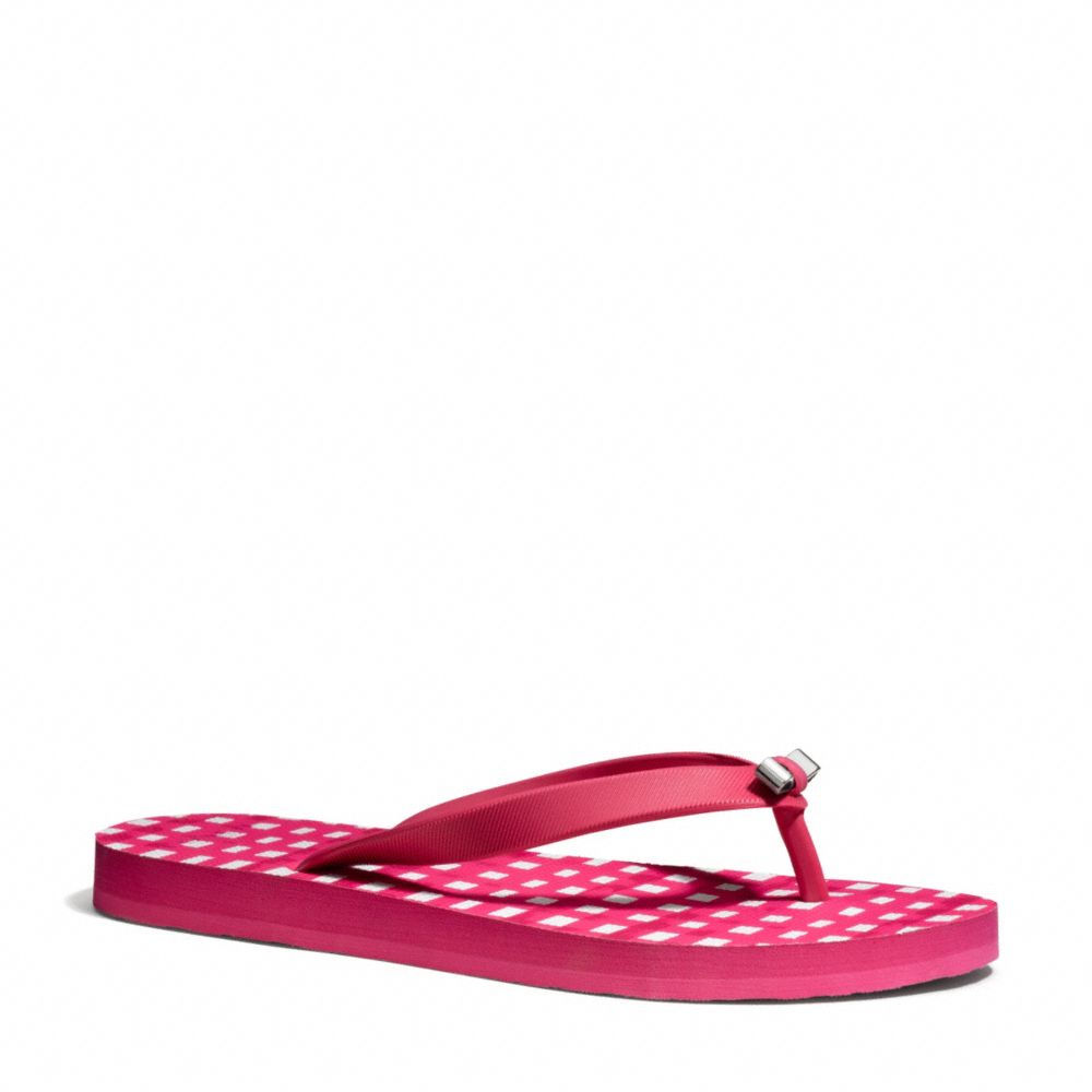 COACH Q4113 AMEL SANDAL CHERRY/WHITE