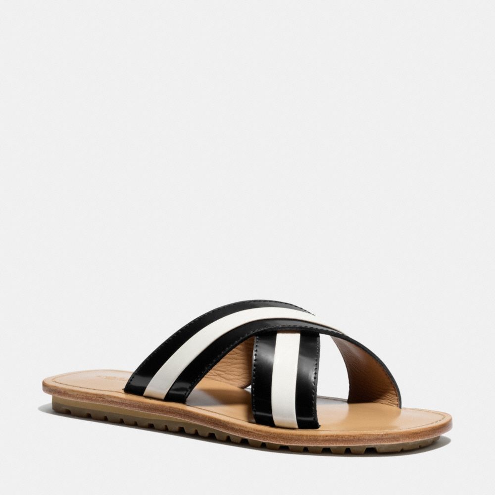 COACH JESSE SANDAL - BLACK/CHALK - q4302