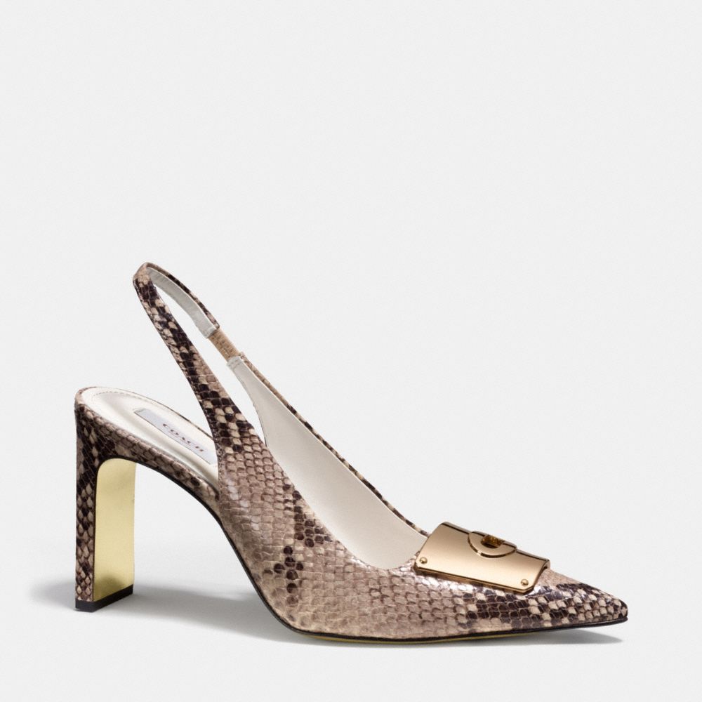 SLOAN HEEL - NATURAL - COACH Q4321