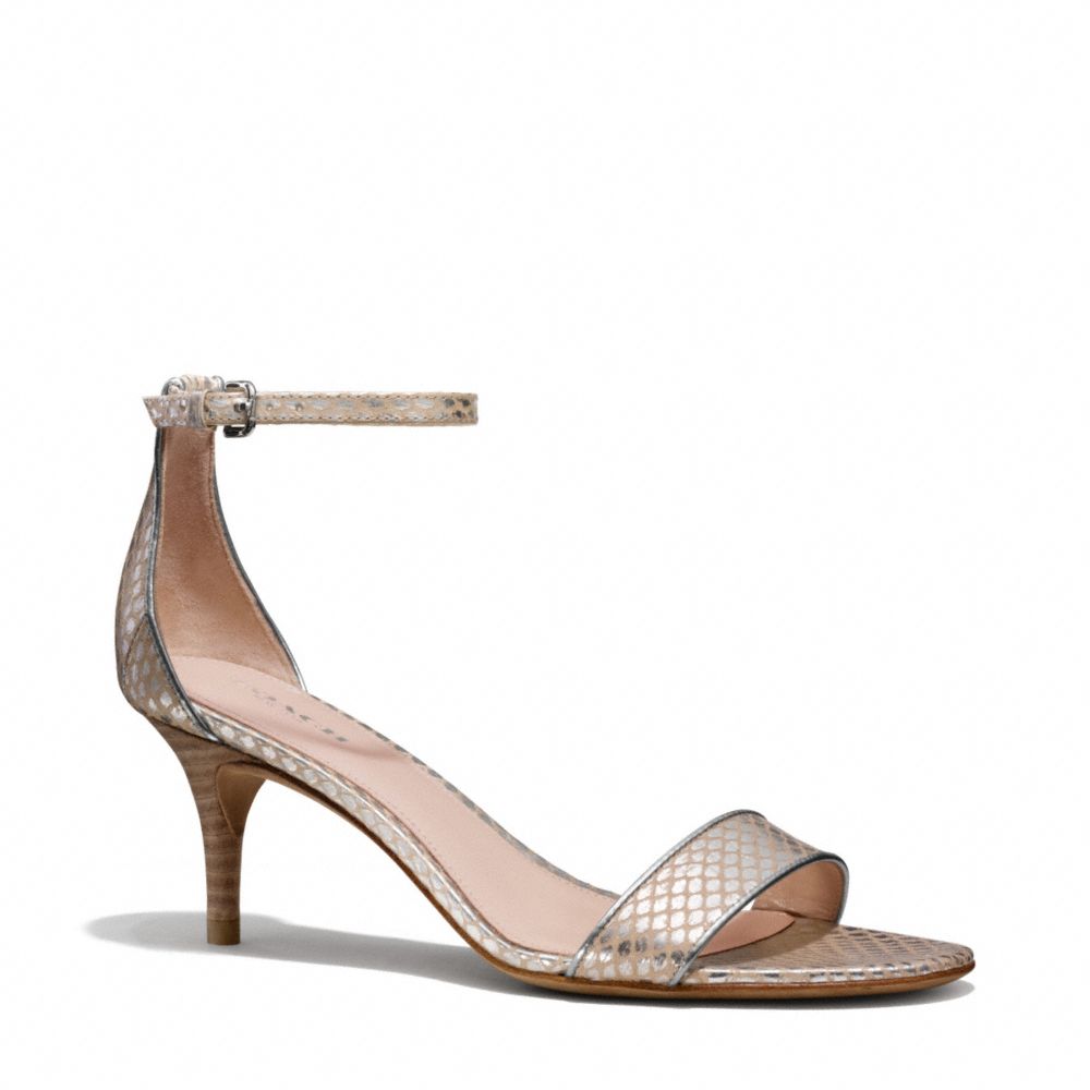 COACH Q4520 - MARCI HEEL - PINK/SILVER | COACH SHOES