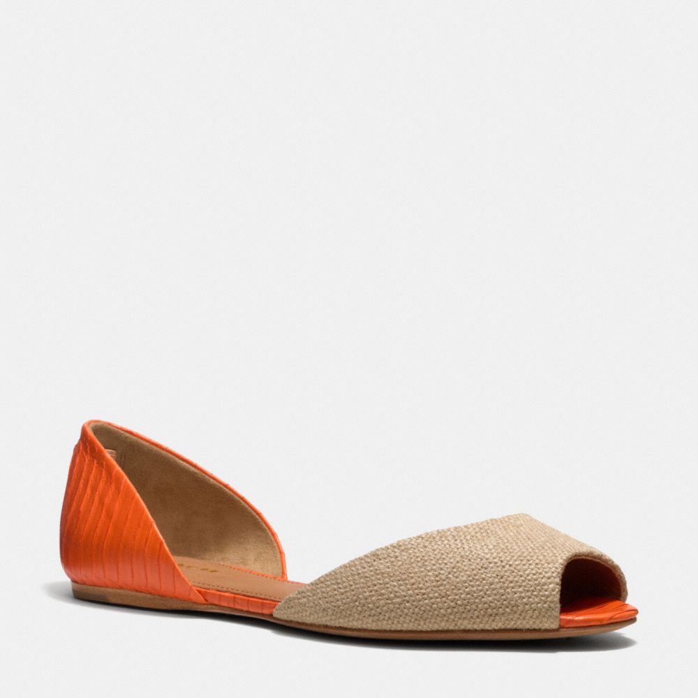 SHERLOCK FLAT - NATURAL/PAPAYA - COACH Q4554