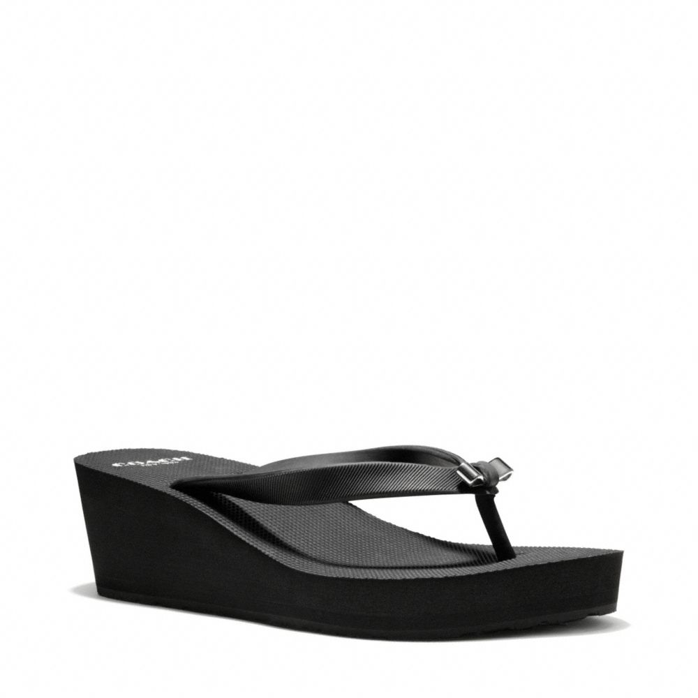 COACH q4573 LORALYN WEDGE BLACK