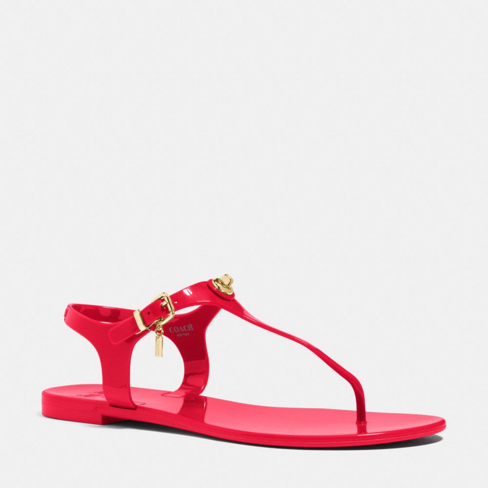 COACH q4581 PELICAN SANDAL TRUE RED