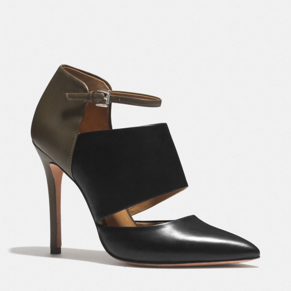 COACH Q4650 HEART HEEL BLACK/OLIVE-FATIGUE