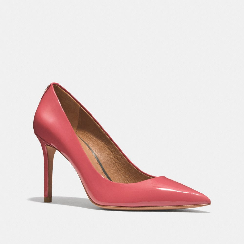 COACH TEDDIE PUMP - LOGANBERRY - q4664