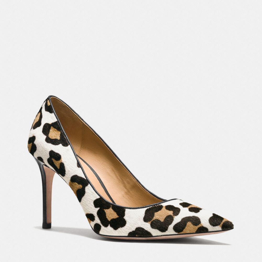 TEDDIE HEEL - IVORY BLACK - COACH Q4677