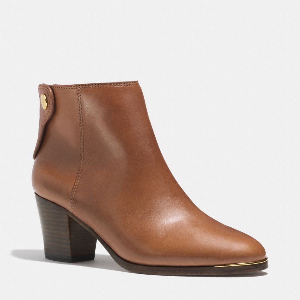 COACH WALDORF BOOTIE - CINNAMON - q5199