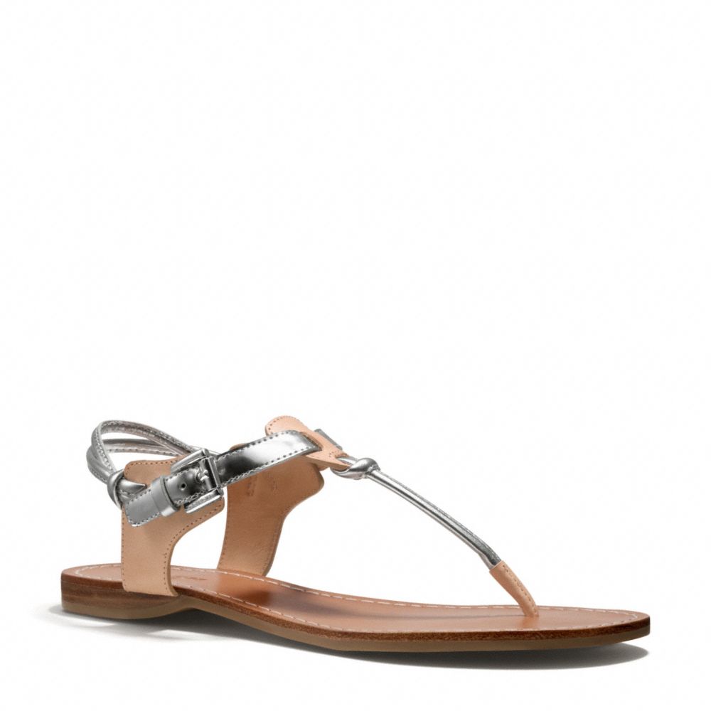 COACH Q6003 CLARKSON SANDAL BRUSHED-IMITATION-RHODIUM