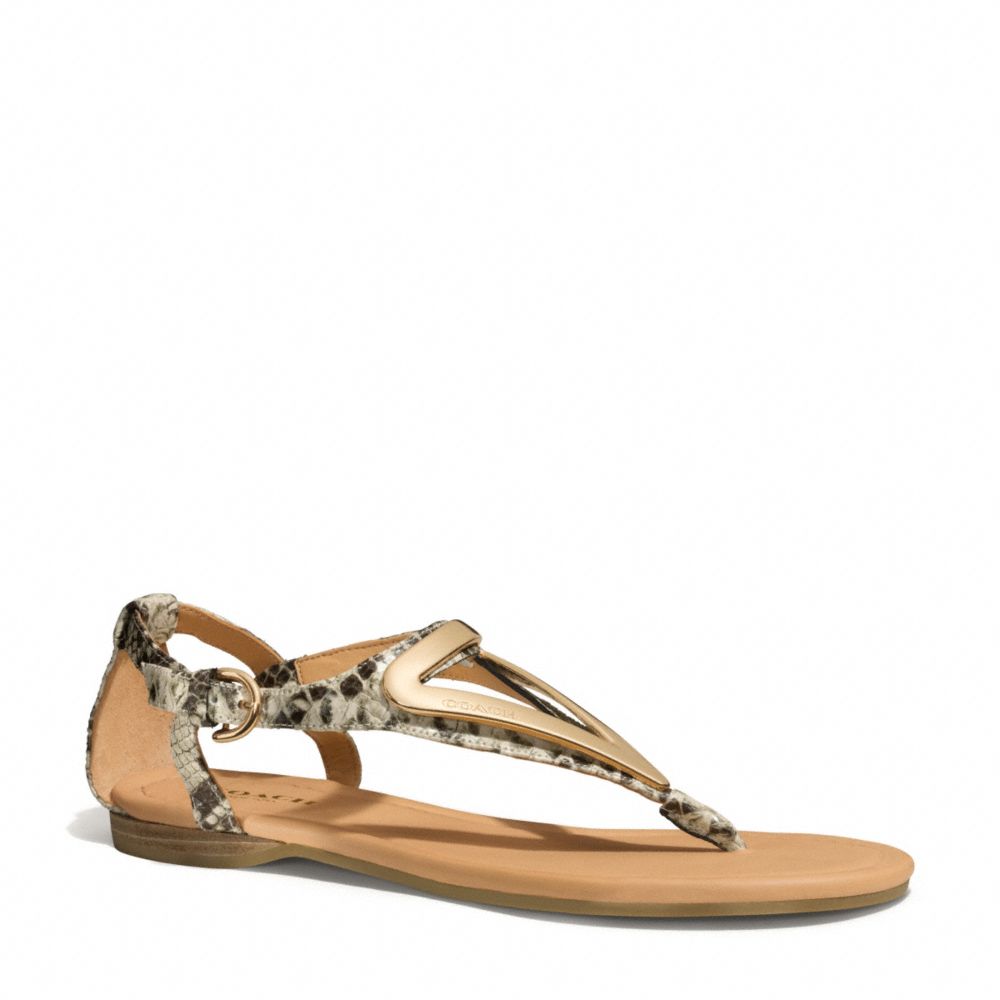 COACH Q6083 Chailey Sandal NATURAL