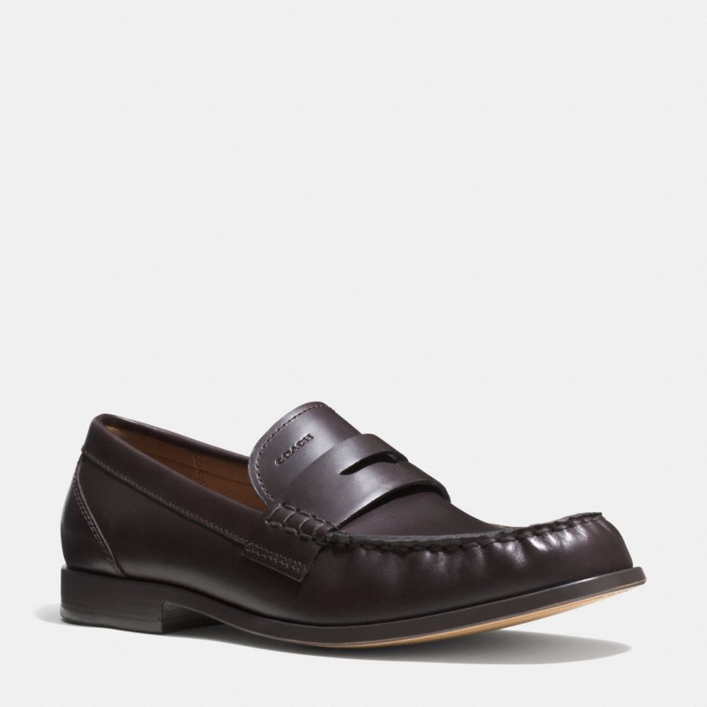 COACH TIM PENNY LOAFER - MAHOGANY - q6125