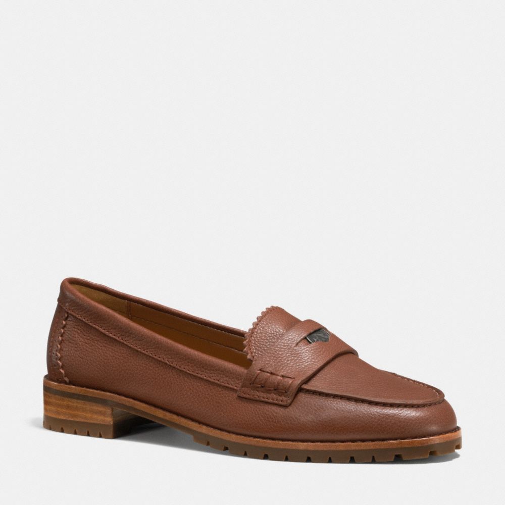 COACH q6166 PALMER LOAFER  SADDLE