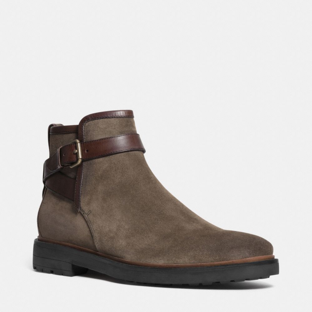 COACH Q6187 Bryce Boot  DARK MOSS/MAHOGANY