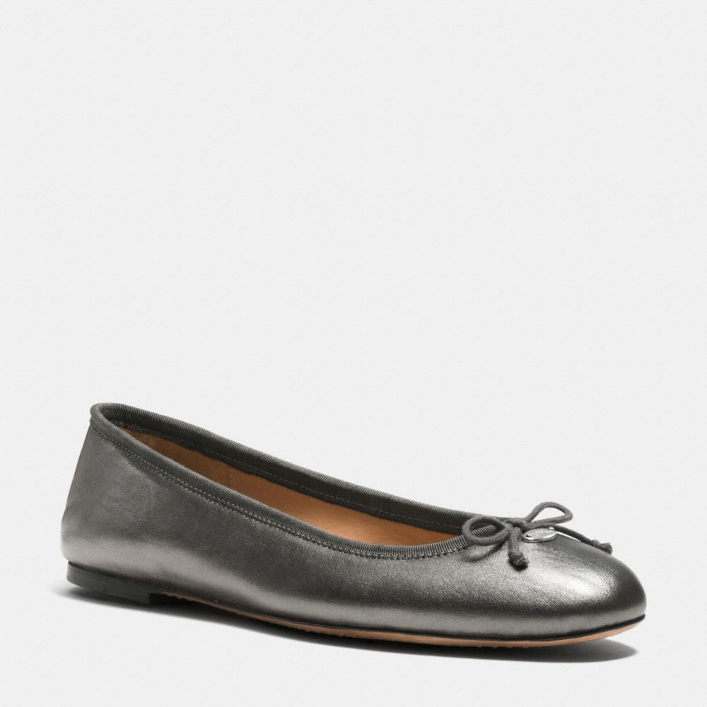 COACH FLORABELLE FLAT - GUNMETAL - q6275