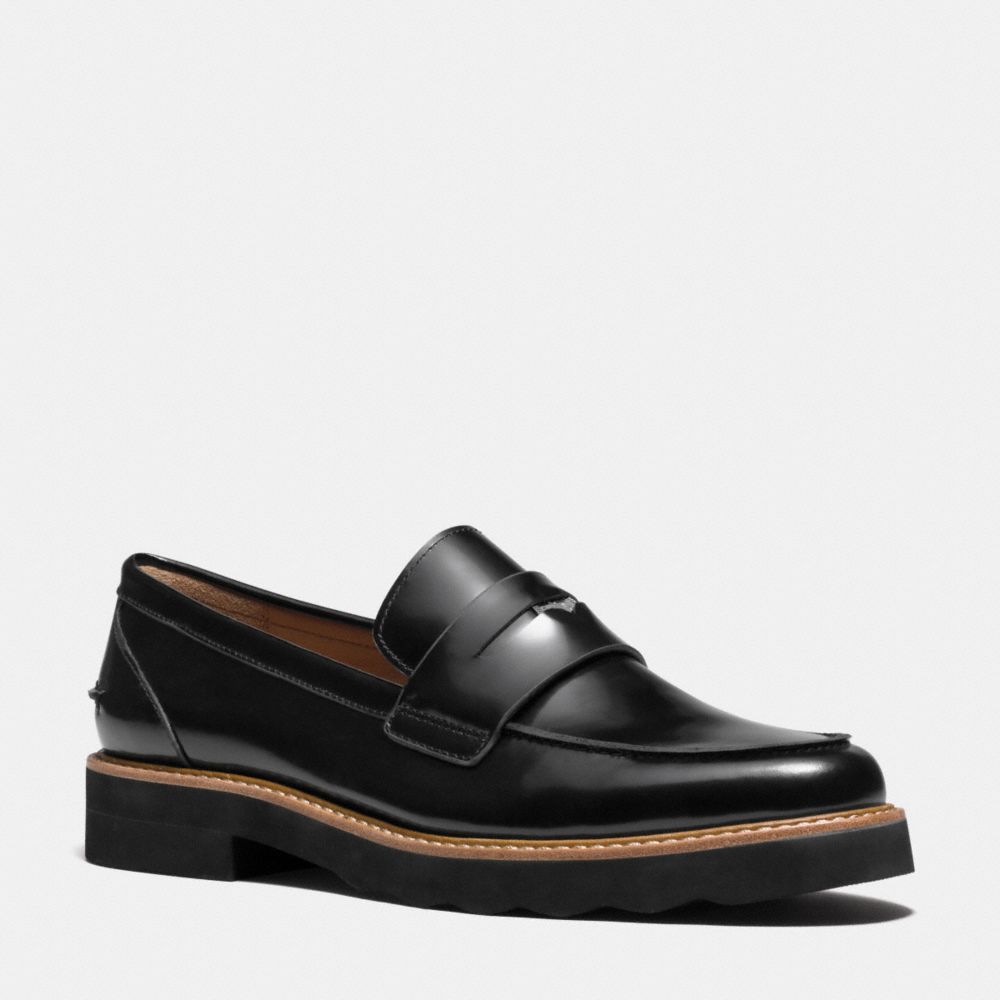 COACH Q6277 IDA LOAFER -BLACK