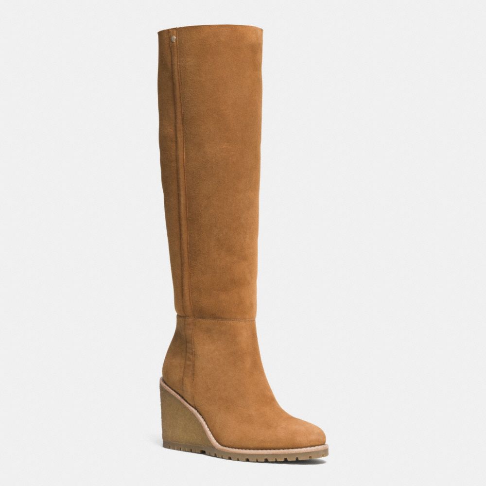 COACH Q6323 Keely Boot GINGER NATURAL