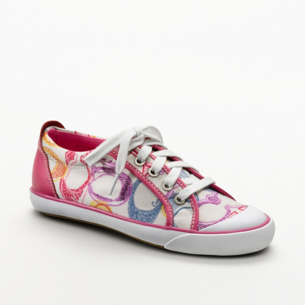 COACH Q675 BARRETT POPPY MULTICOLOR/DARK-PINK