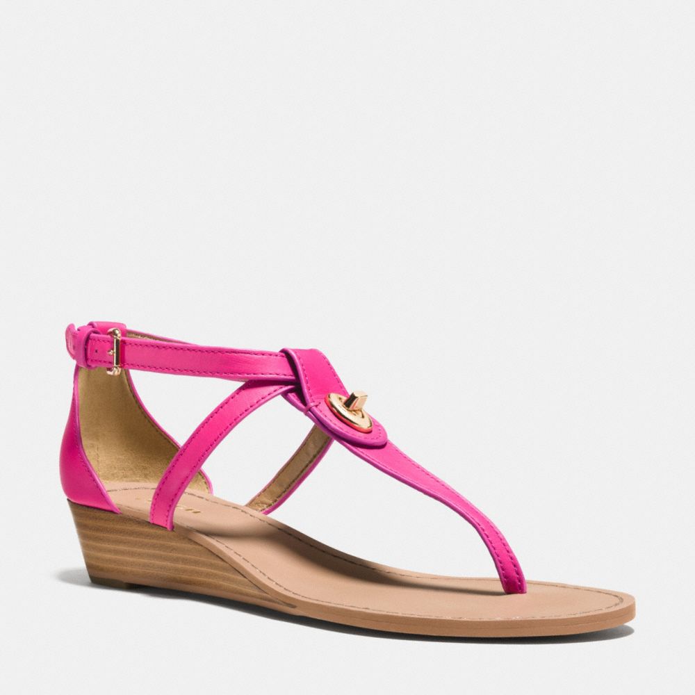 INGRID WEDGE - q6836 - PINK RUBY