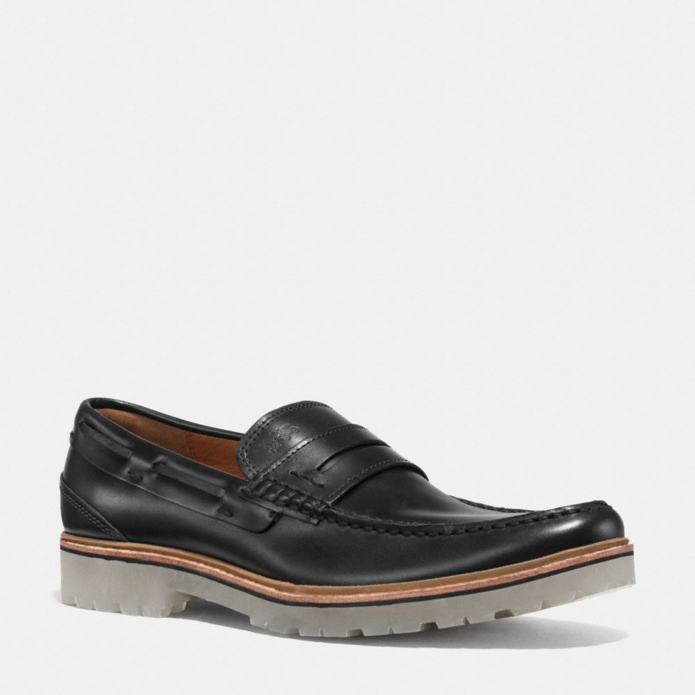 COACH q6968 HOUSTON PENNY LOAFER BLACK