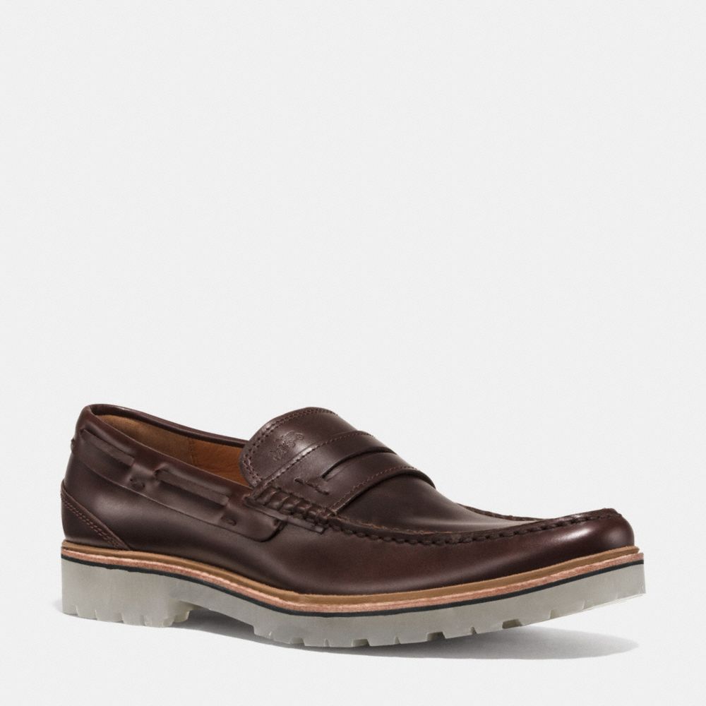 COACH Q6968 HOUSTON PENNY LOAFER MAHOGANY