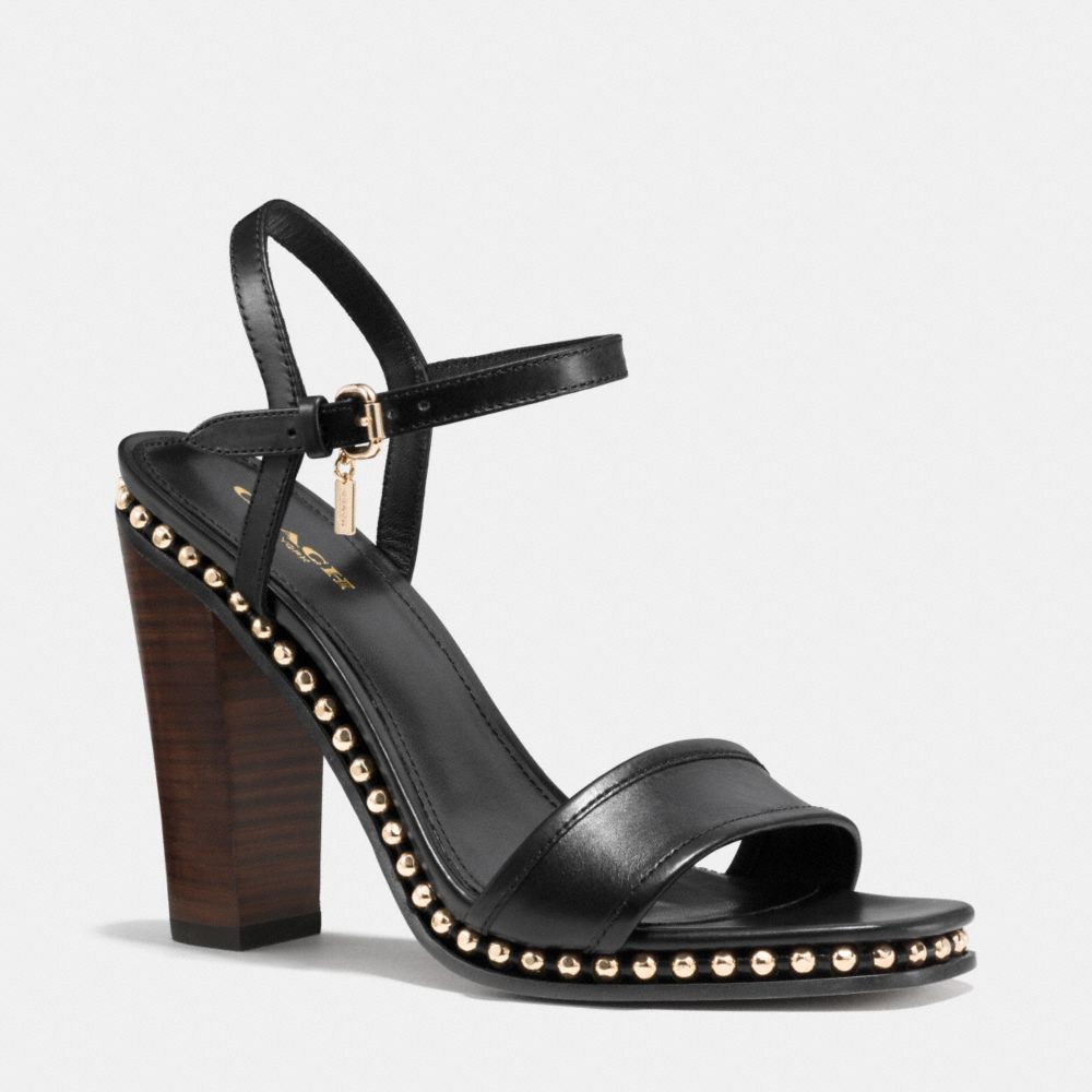 COACH q6977 FARRAH HEEL BLACK