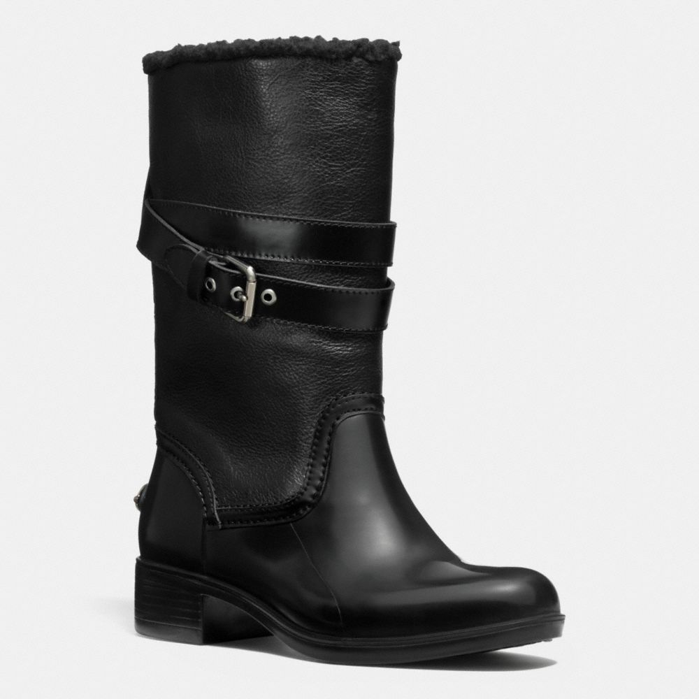 COACH q7057 ZENA BOOT BLACK/BLACK