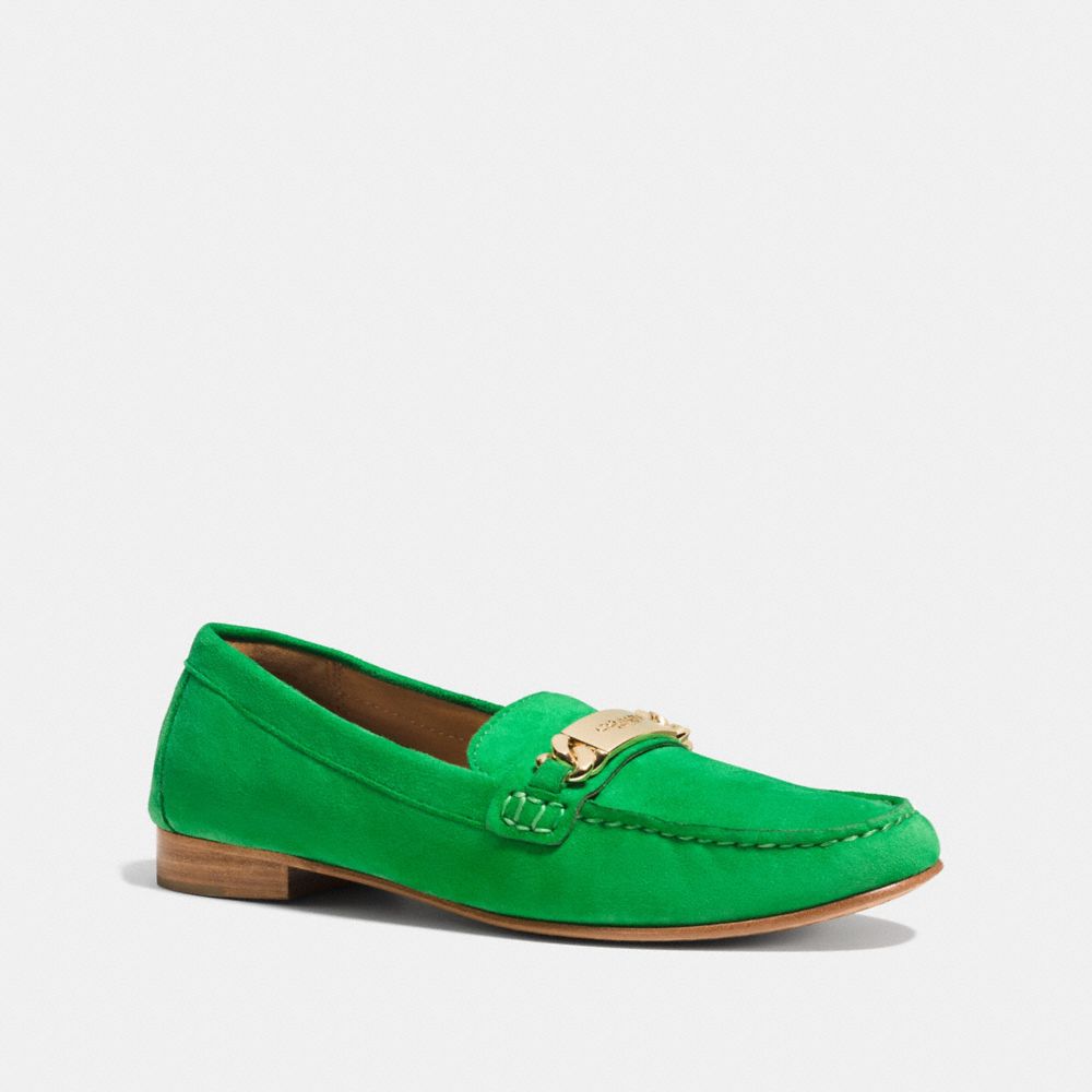 COACH KIMMIE LOAFER - GREEN - q7118