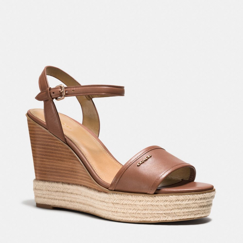 COACH ELDA WEDGE - SADDLE/SADDLE - q7123