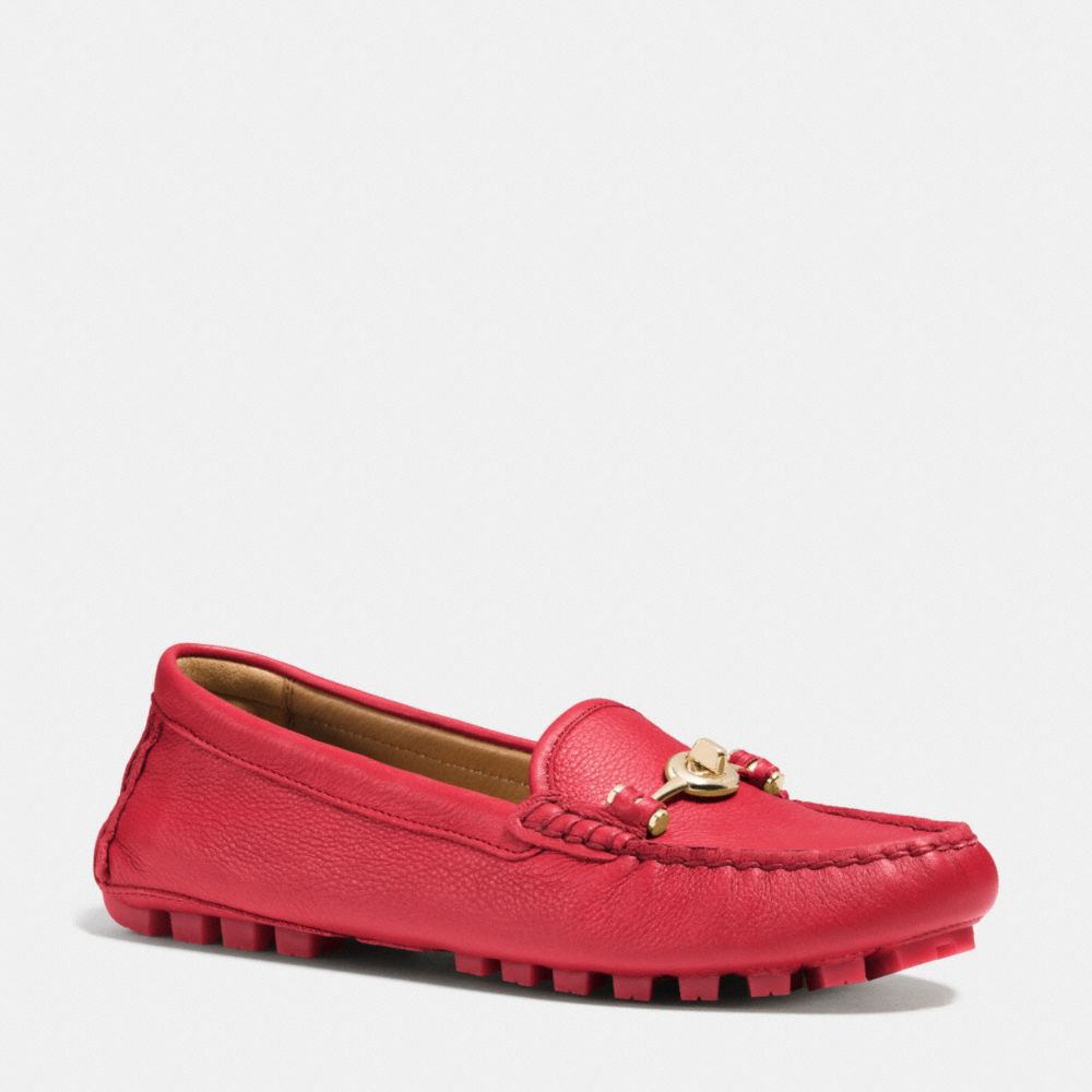 COACH ARLENE MOCCASIN - TRUE RED - q7127