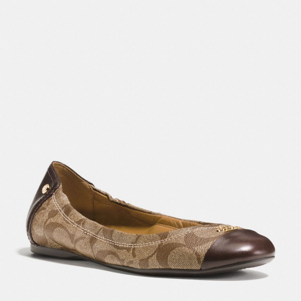 CAMILLA FLAT - q7146 - KHAKI/CHESTNUT