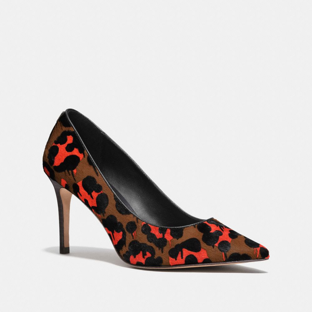 COACH q7667 SMITH PUMP IN WILD BEAST ORANGE