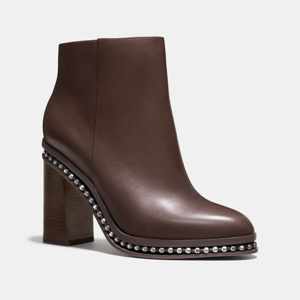 COACH Q7693 Justina Bead Chain Bootie MINK