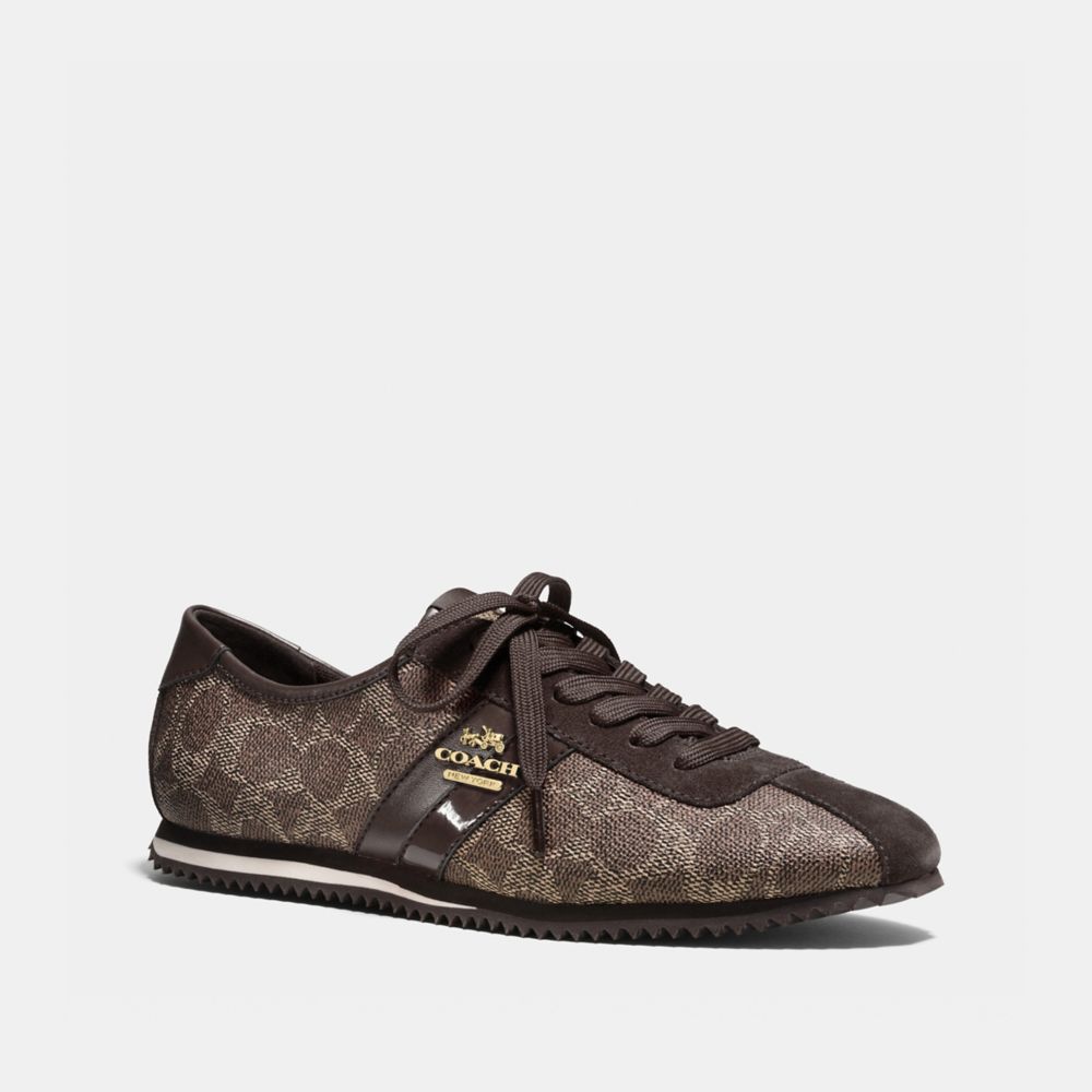 COACH IVY SNEAKER - BLACK BARK - q7717